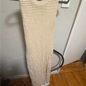 Wilfred Cream Checkered Sleeveless Top